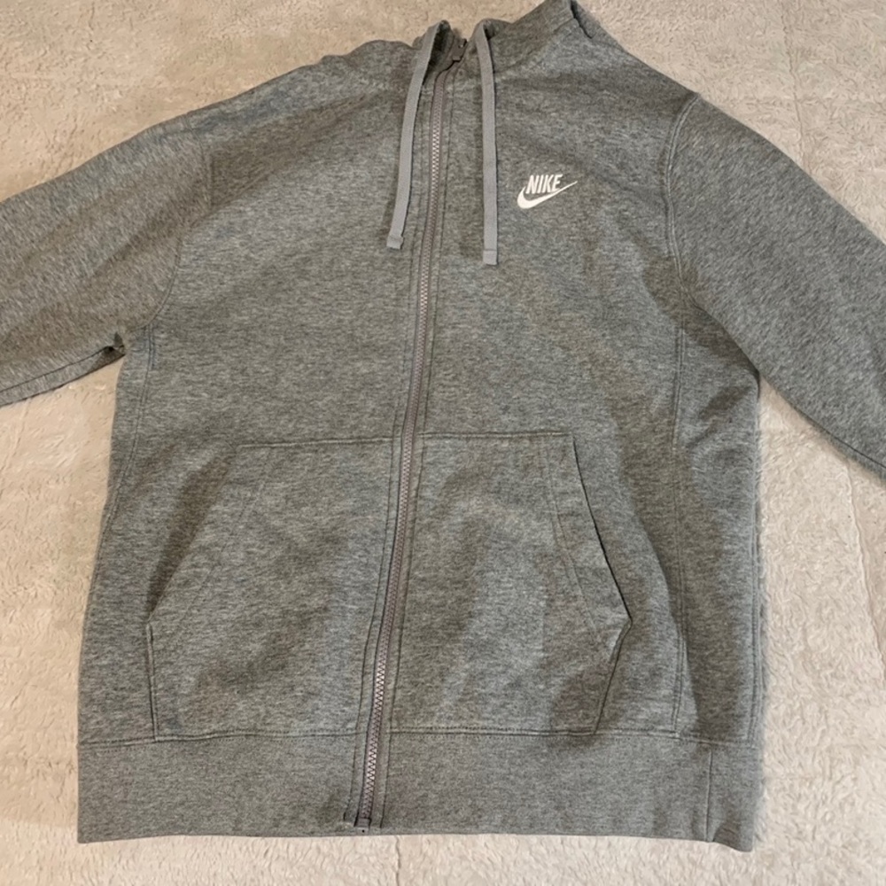 Grey nike zip up